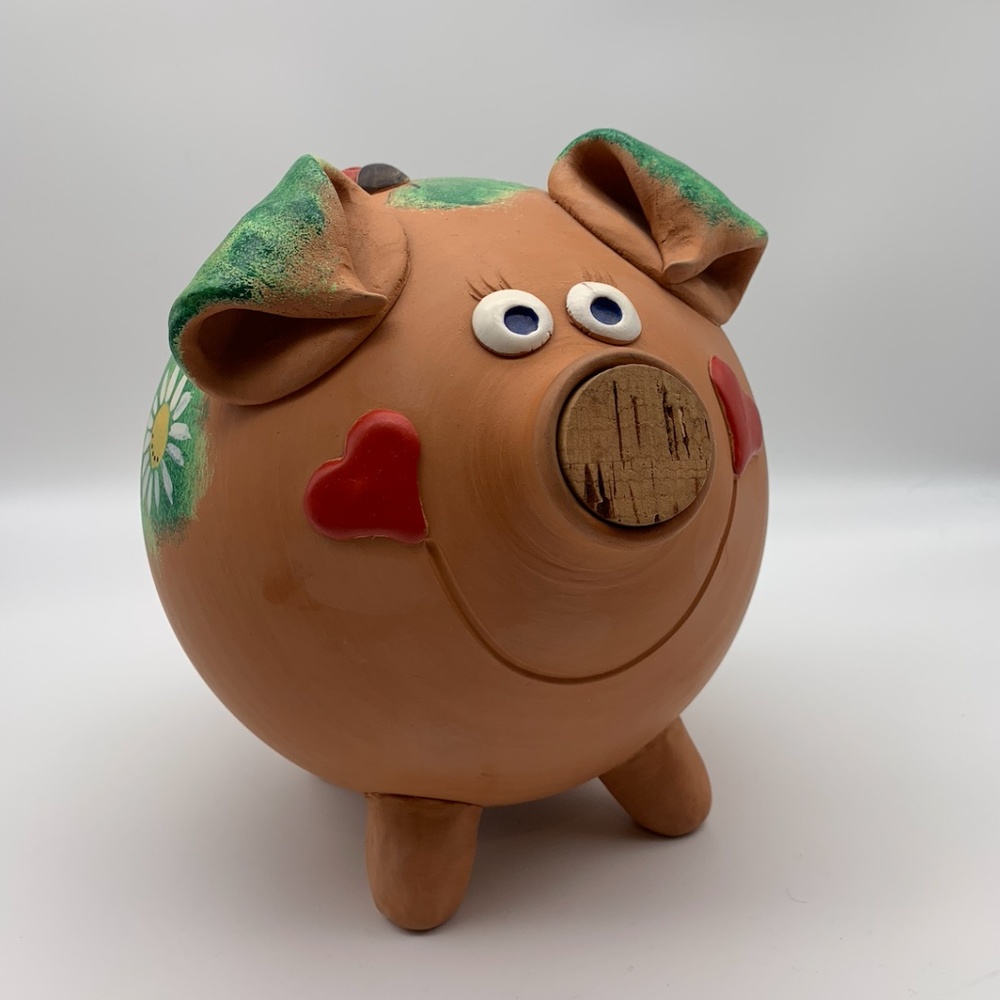 Handmade Ceramic Piggy Bank